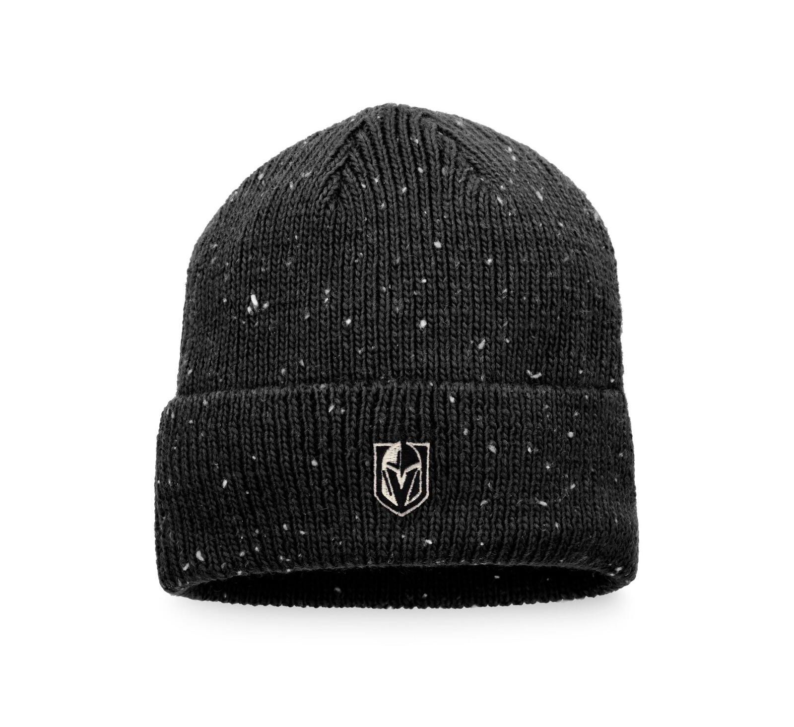 Men's Fanatics Black Vegas Golden Knights Authentic Pro Rink Pinnacle Cuffed Knit Hat