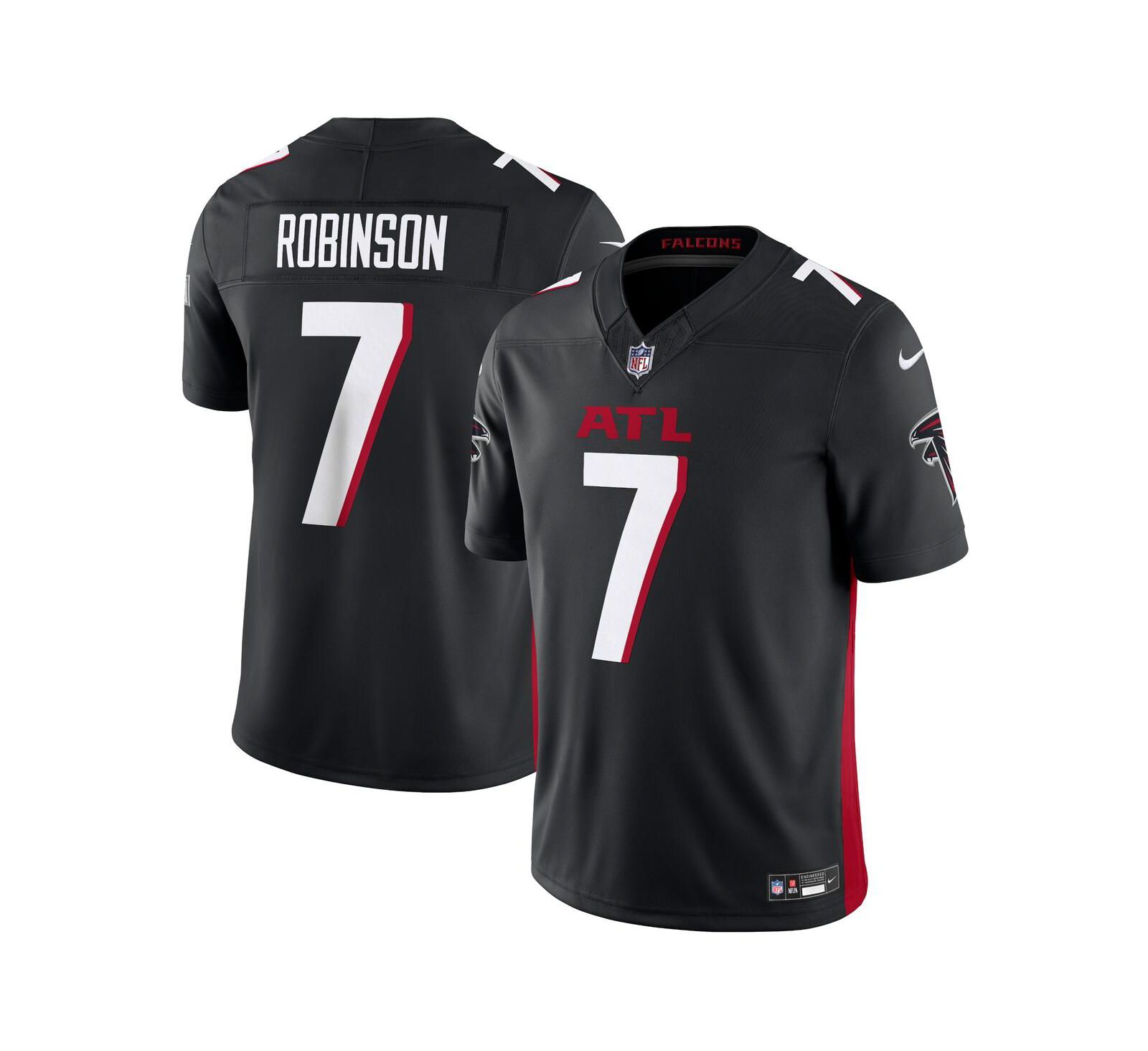 Мужская джерси Nike Bijan Robinson Atlanta Falcons Vapor F.U.S.E. Limited