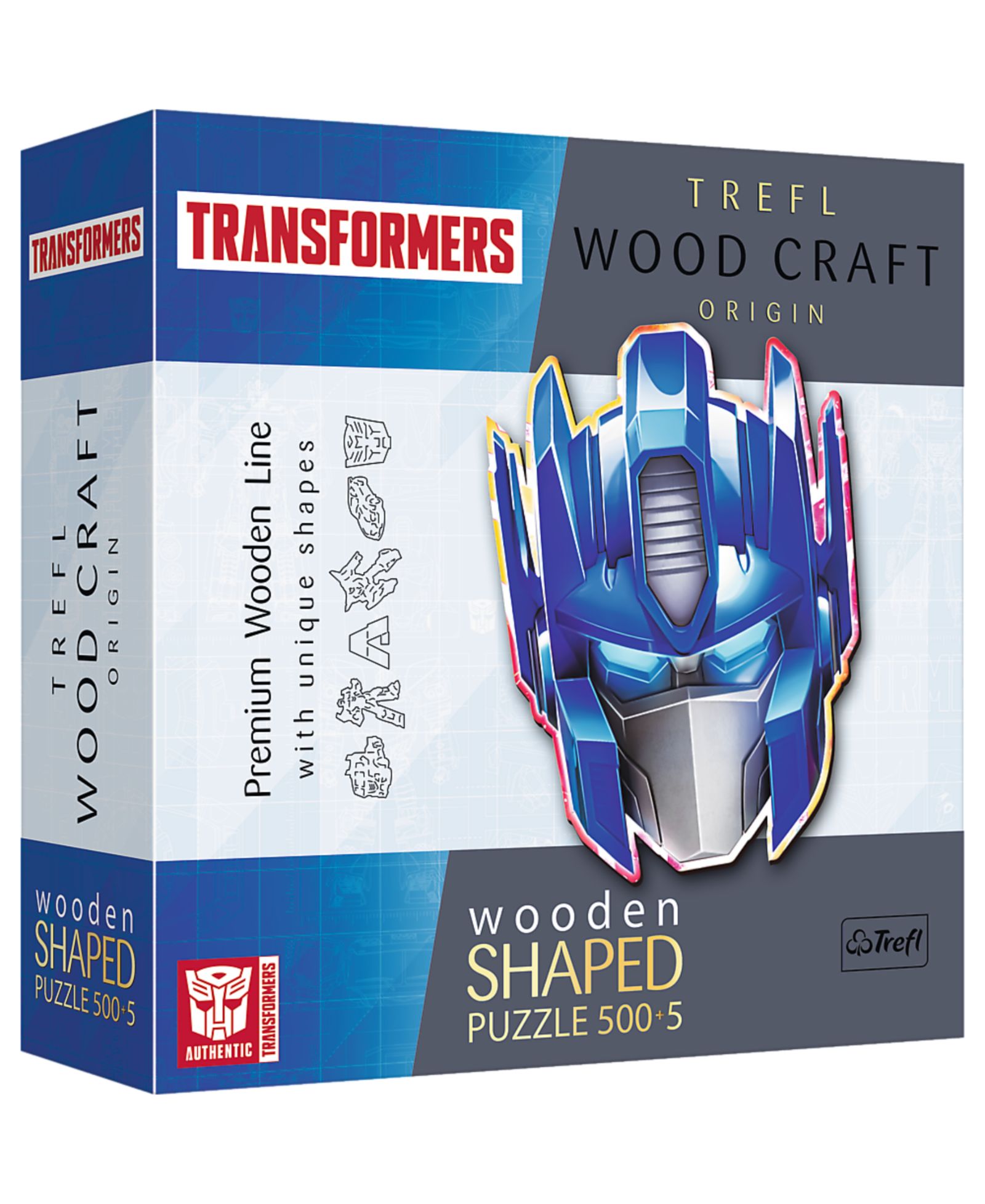Деревянный пазл Trefl Wood Craft, 500 + 5 деталей - Transformers