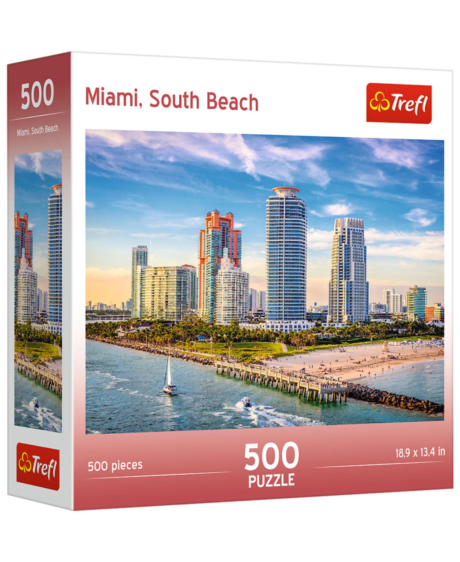 Trefl Miami, South Beach 500-Piece Jigsaw Puzzle, Ages 10+