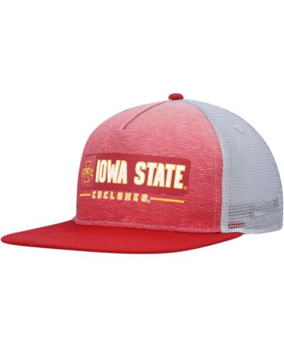 Colosseum Мужская кепка Snapback Iowa State Cyclones Gray с красным логотипом Cardinal