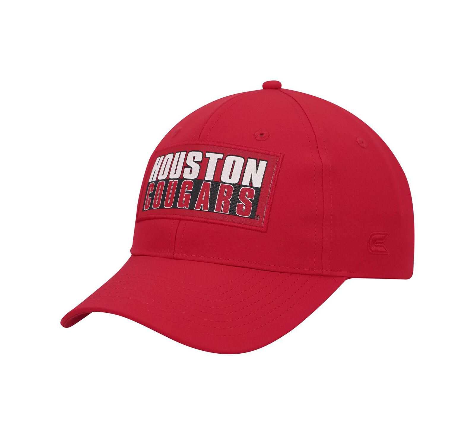 Men's Colosseum Red Houston Cougars Positraction Snapback Hat