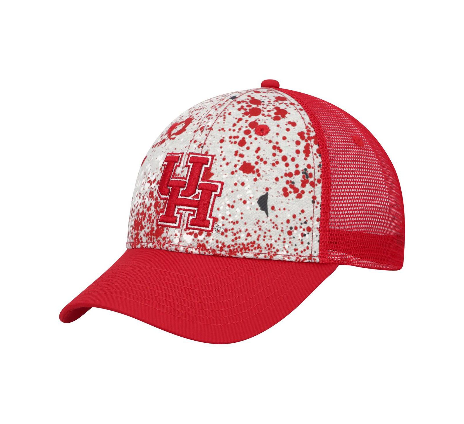 Мужская кепка Colosseum Gray, Red Houston Cougars Love Fern Trucker Snapback