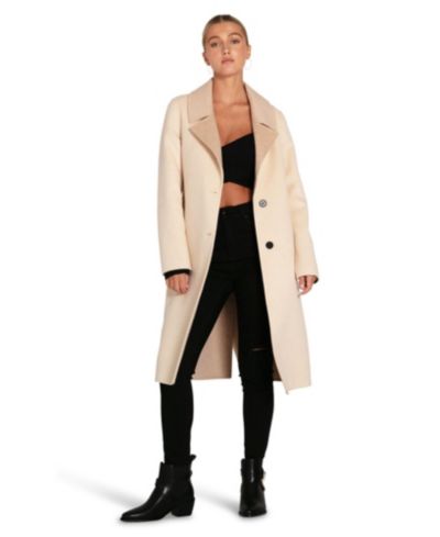 Belle & Bloom Women's Lexington Two Tone Wool Blend Coat