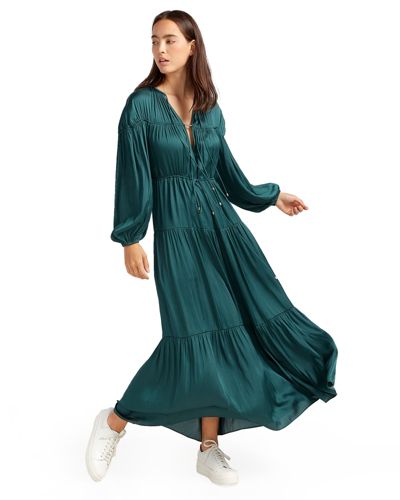Belle & Bloom Women's Window Seat Tiered Maxi Dress