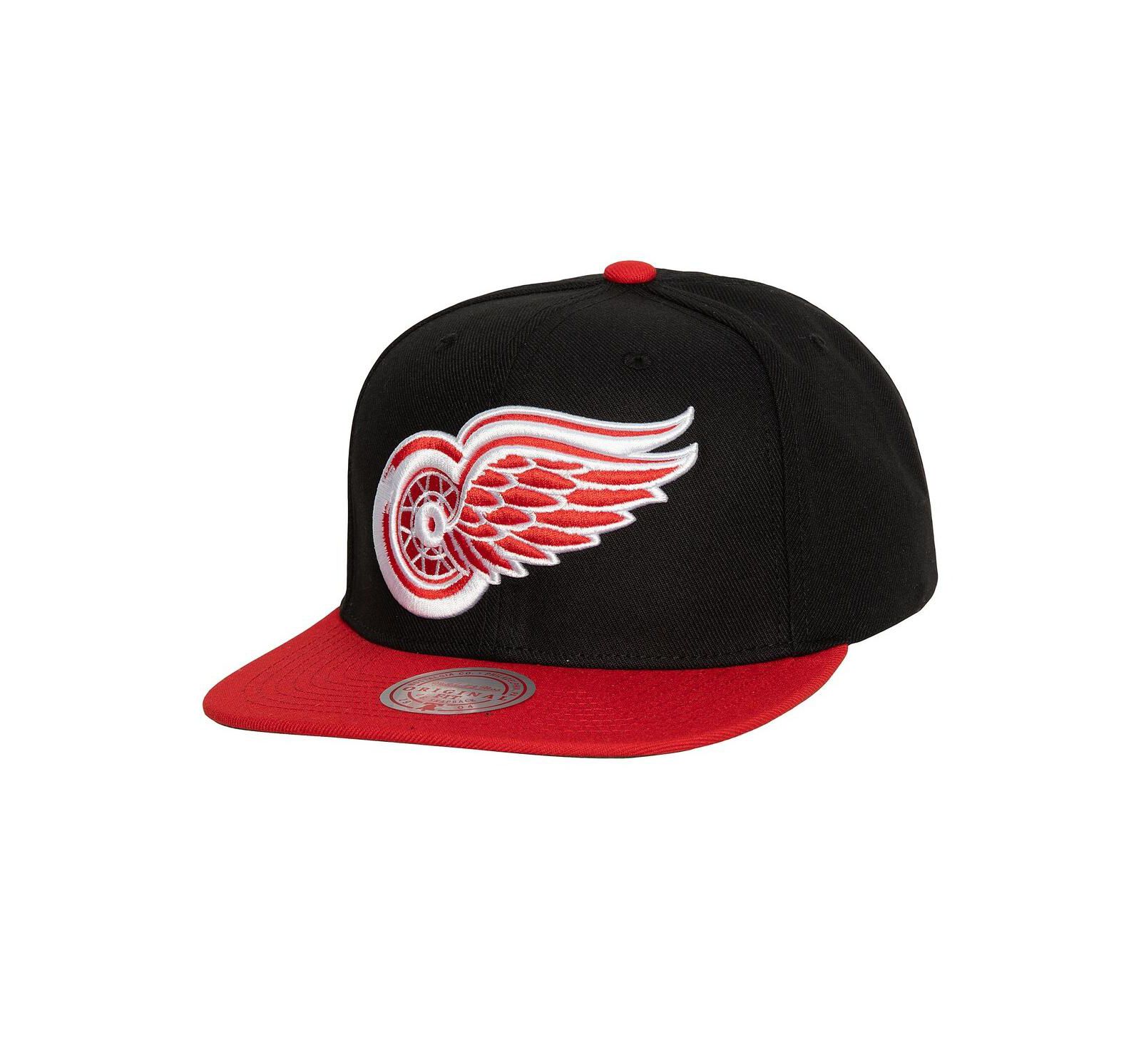 Men's Mitchell & Ness Black Detroit Red Wings Core Team Ground 2.0 Snapback Hat