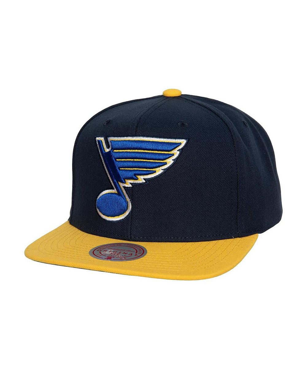 Мужская кепка Mitchell & Ness Navy St. Louis Blues Core Team Ground 2.0 Snapback