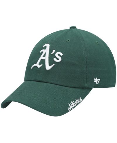 Женская кепка '47 Brand Green Oakland Athletics Team Miata Clean Up Adjustable Hat
