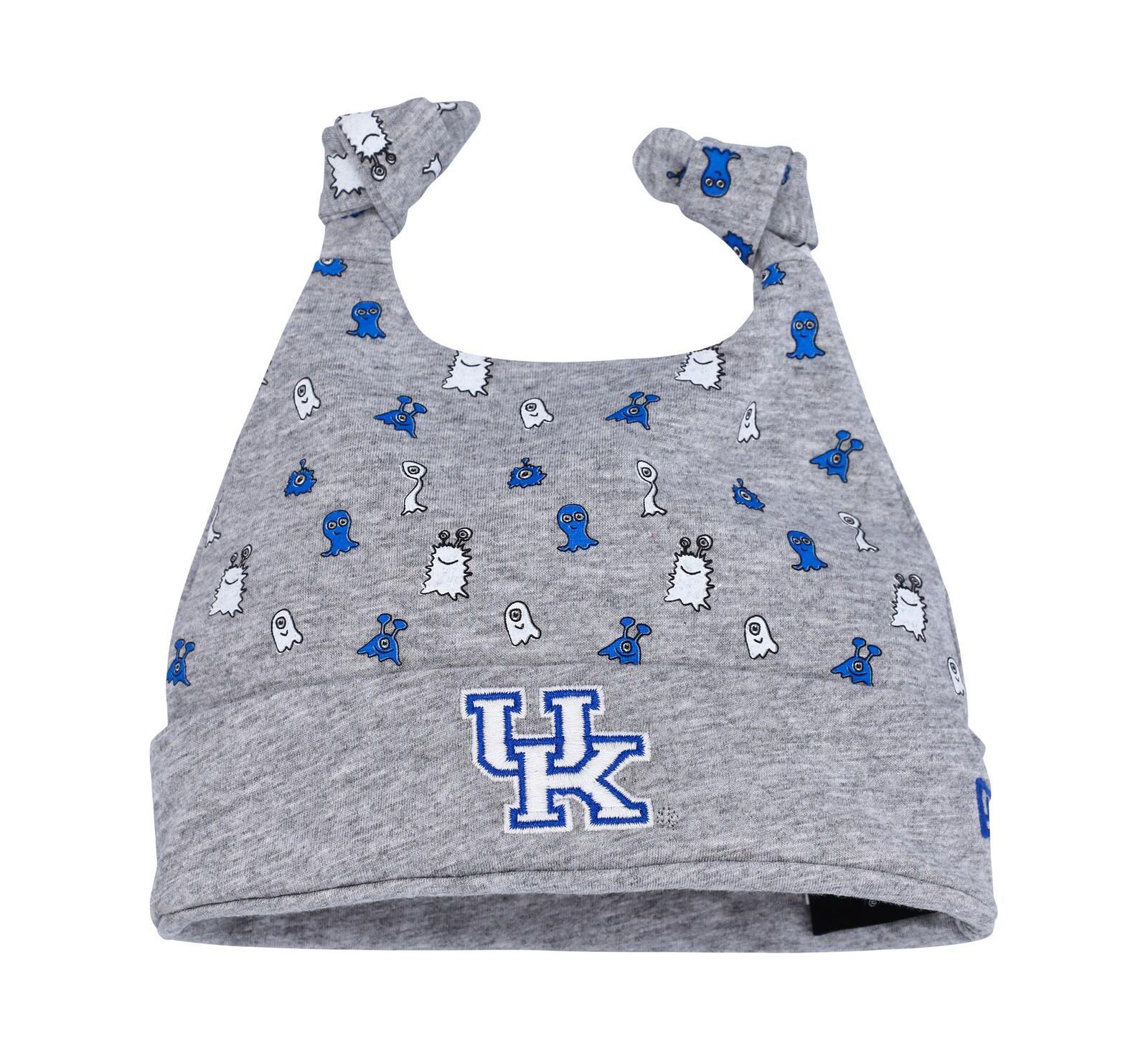 Вязаная шапка New Era Kentucky Wildcats Critter для новорожденных и младенцев, серая меланж