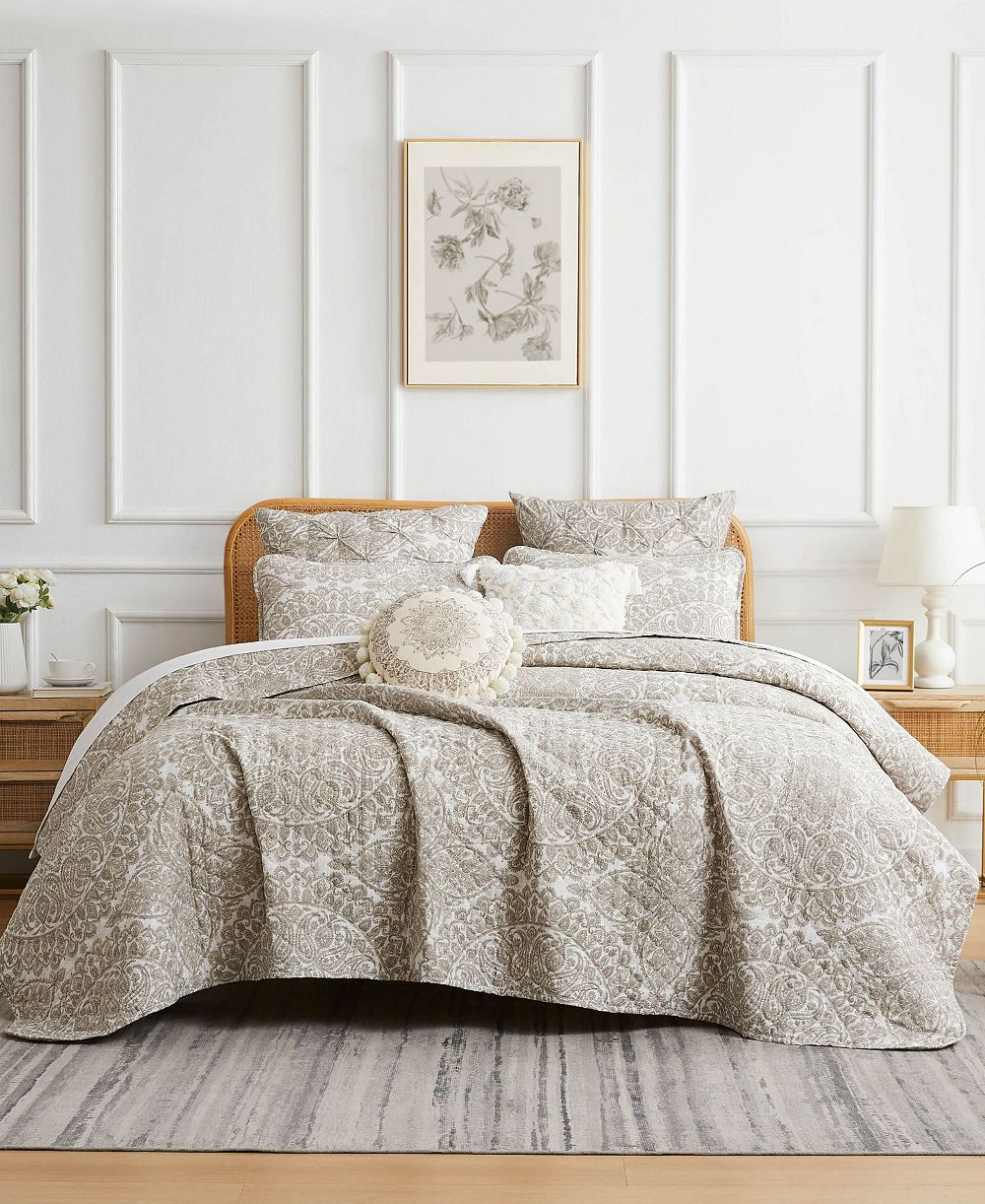 Southshore Fine Linens Ashanti Комплект покрывала 7 шт., Full/Queen