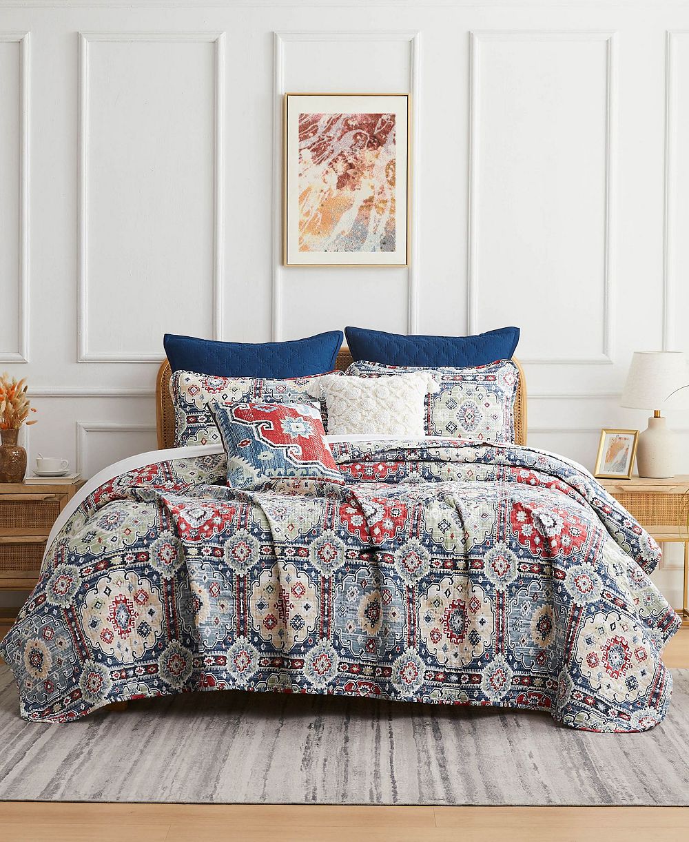 Комплект из 7 стеганых одеял Southshore Fine Linens Kilim, Full/Queen