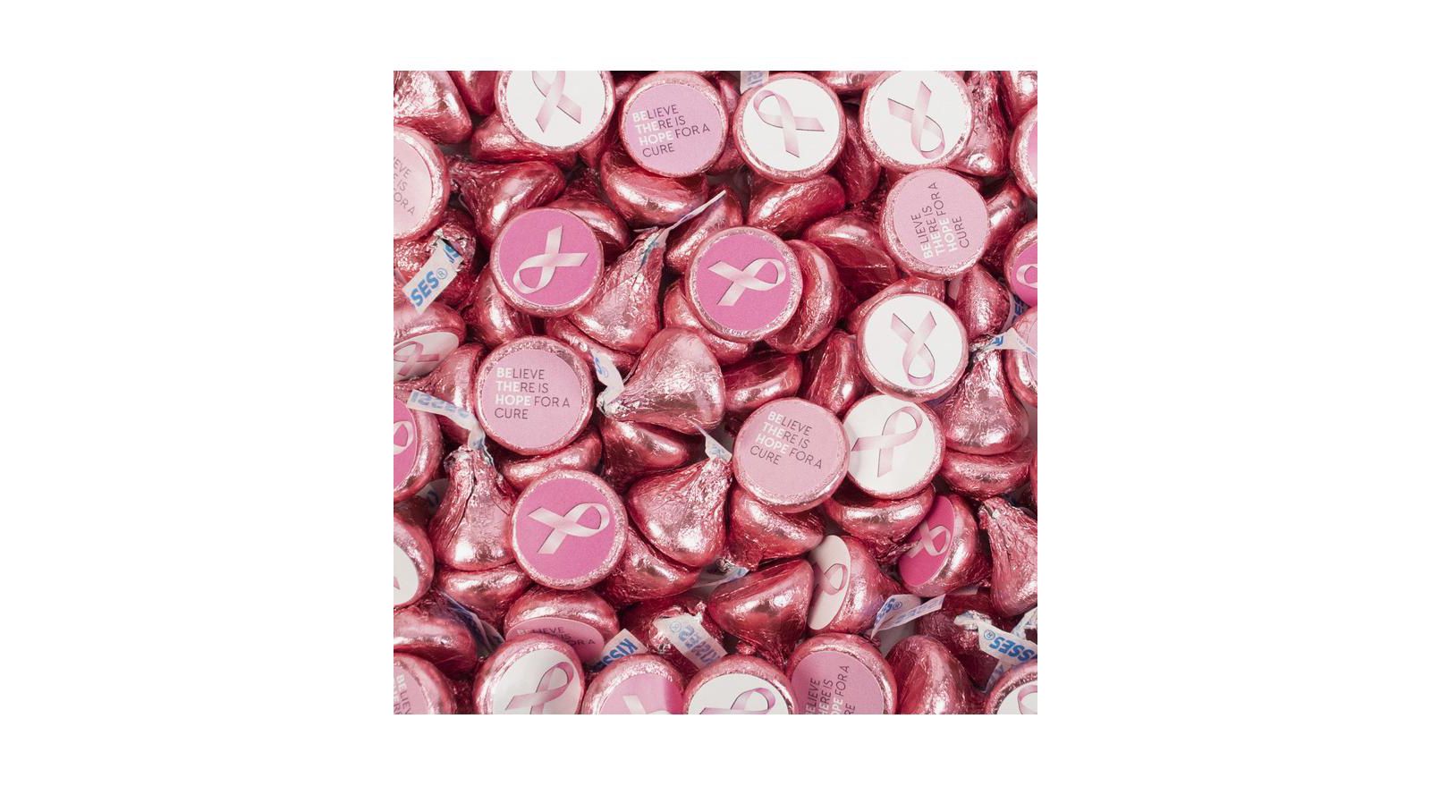 Шоколад Just Candy Breast Cancer Awareness Hershey's Kisses, 90 Pieces