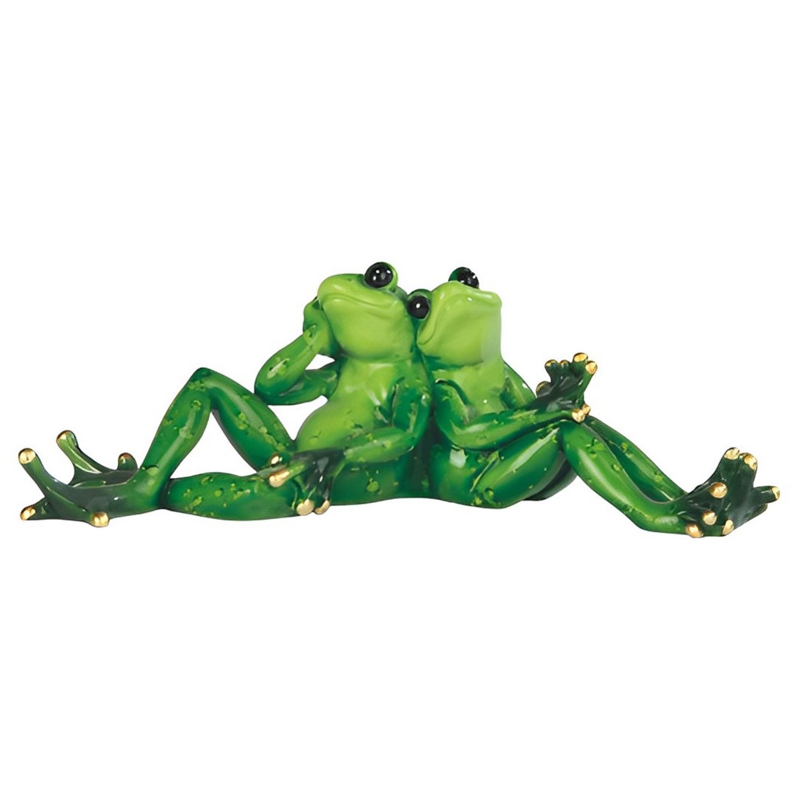 Статуэтка FC Design Happy Frog Couple Leaning Back to Back 9"W Декор для дома