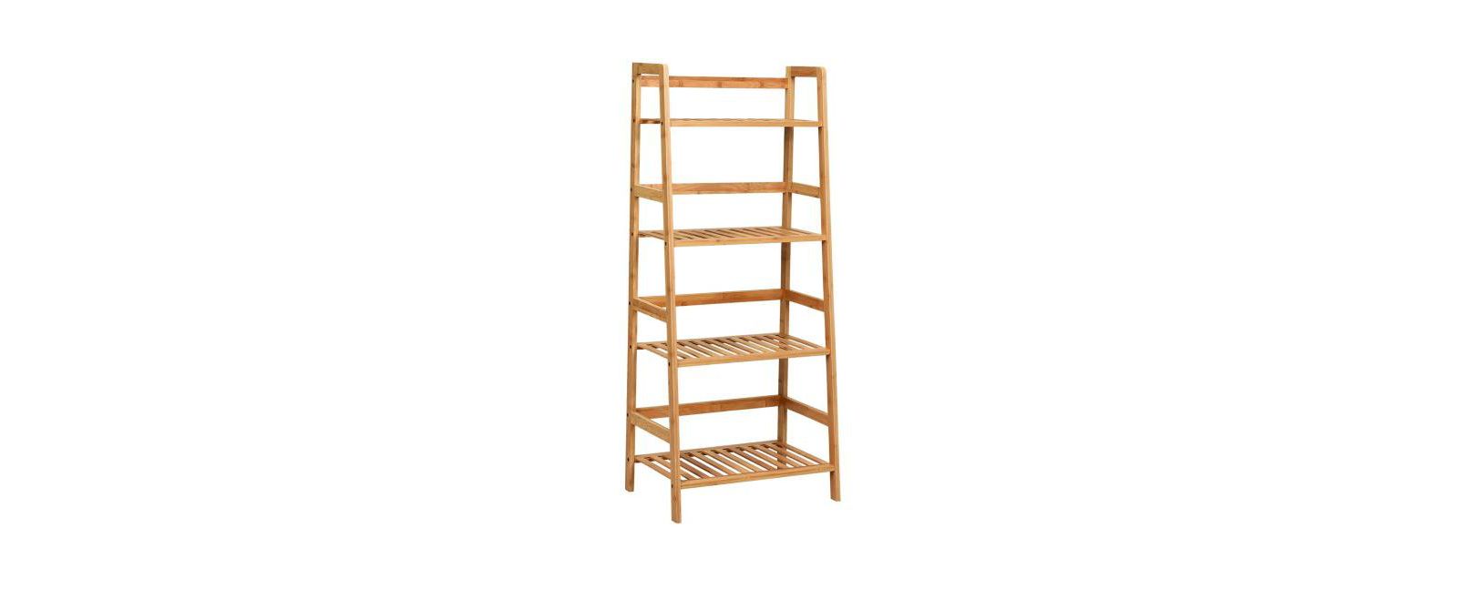 Стойка для растений из бамбука Slickblue 4-Tier