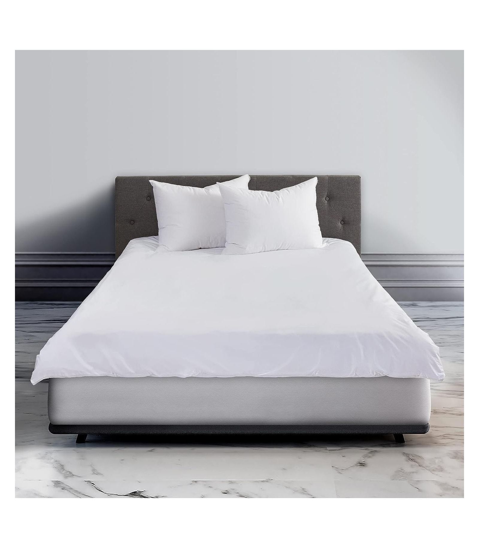 Guardmax Waterproof White Zippered Duvet Cover - King