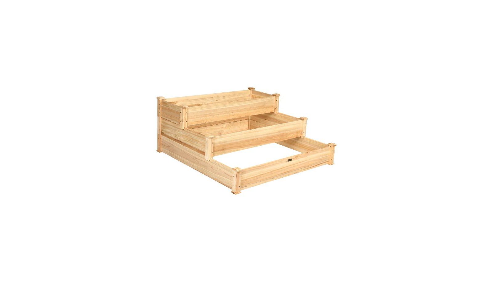 3 Tier Elevated Wooden Vegetable Garden Bed