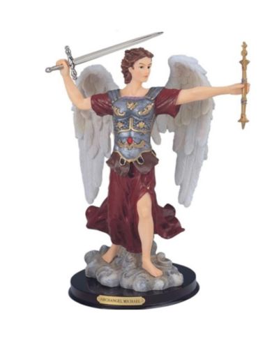 FC Design 12"H Archangel Michael Statue Saint Michael The Strongest Angel Holy Figurine Religious Decoration Home Decor Perfect Gift for House Warming, Holidays and Birthdays