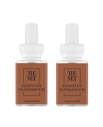 Pura and The Met - Egyptian Sandalwood - Smart Home Air Diffuser Fragrance - Up to 120-Hr Luxury Fragrance - Clean and Safe Diffuser Refill - 2 Pack