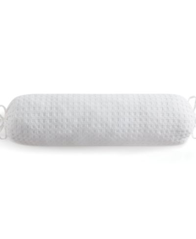 DKNY Pure Waffle Bolster Decorative Pillow, 12" x 36"