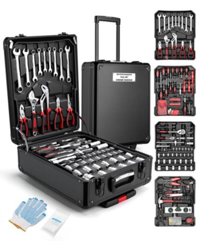 Набор инструментов INOLAIT 399-Piece Rolling Tool Set с колесами и алюминиевым кейсом