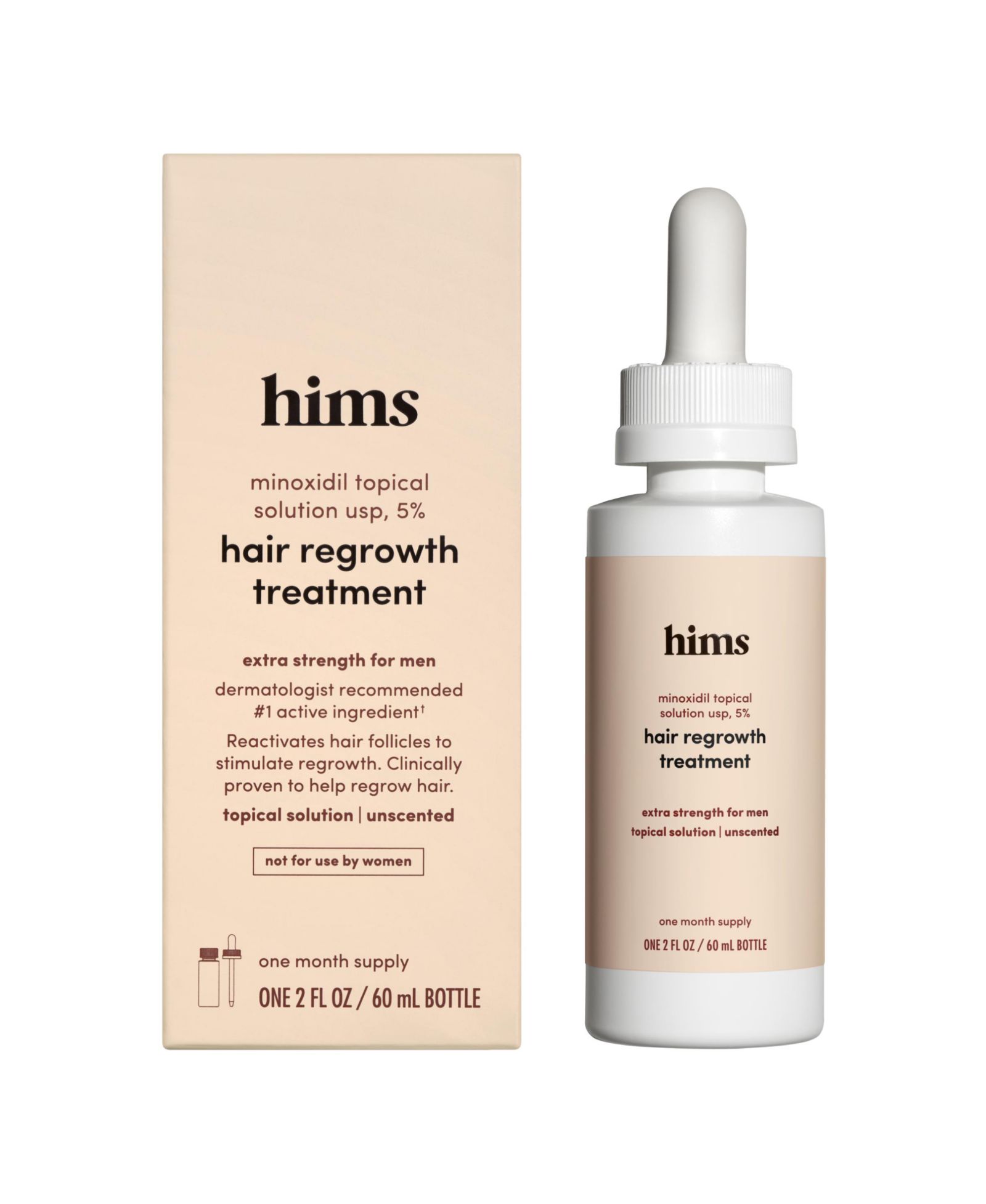 Сыворотка для роста волос Hims & Hers Minoxidil 5% Topical Serum
