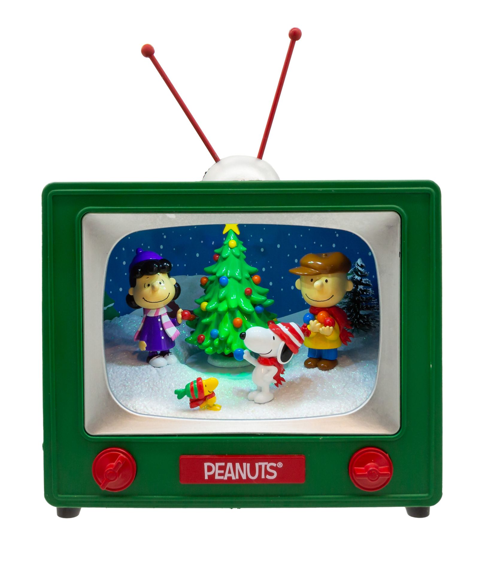 Музыкальный сувенир Kurt Adler Peanuts Outdoor Scene на батарейках, 6"