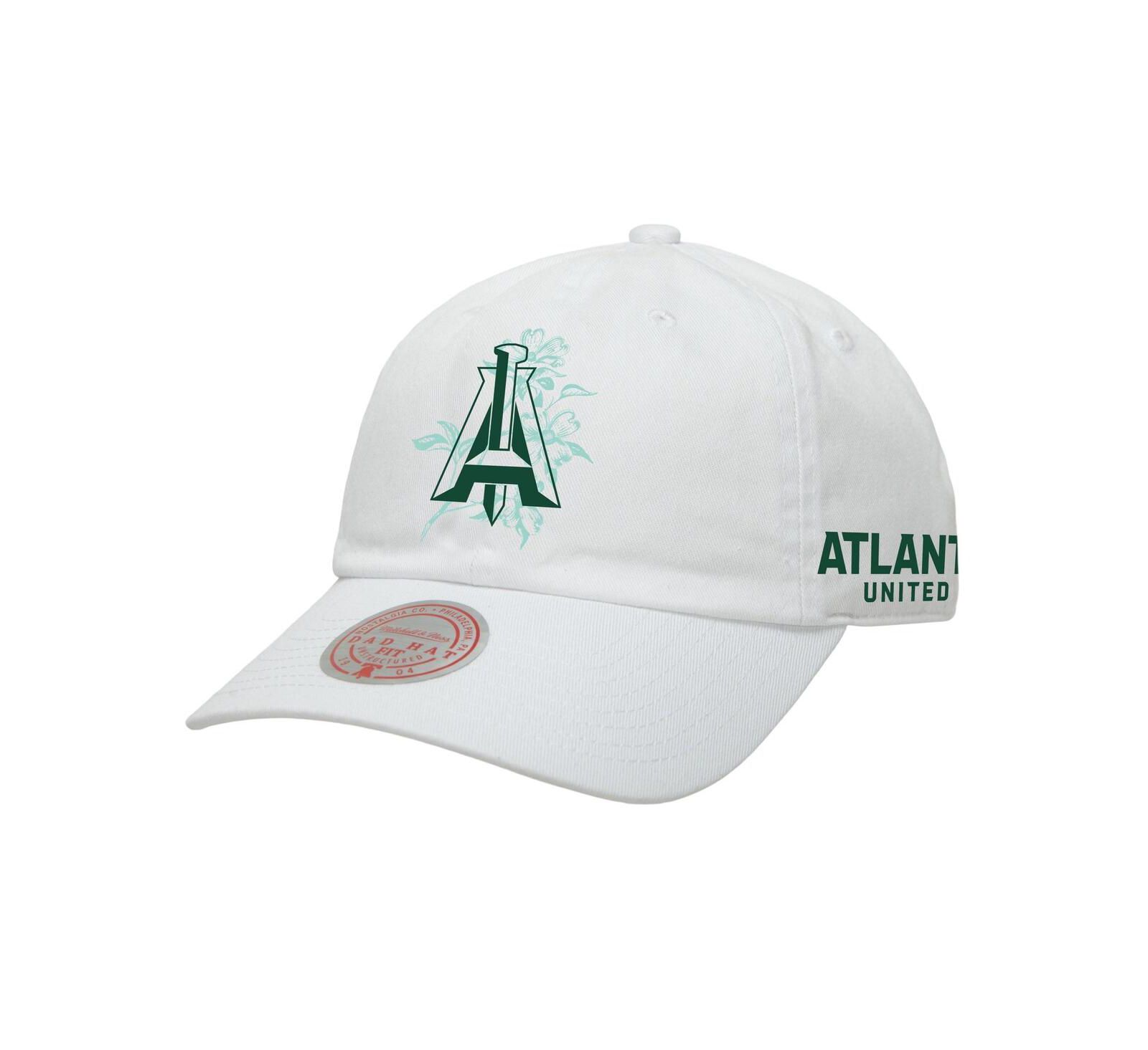 Men's Mitchell & Ness White Atlanta United FC Canopy Adjustable Dad Hat