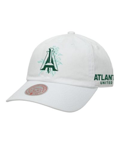 Men's Mitchell & Ness White Atlanta United FC Canopy Adjustable Dad Hat
