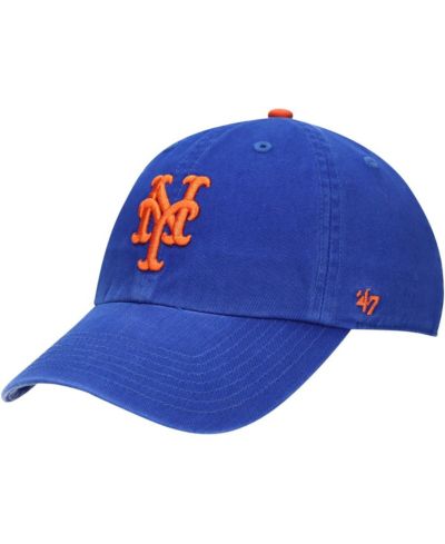 Кепка '47 Brand Royal New York Mets Team Logo Clean Up регулируемая для детей и взрослых