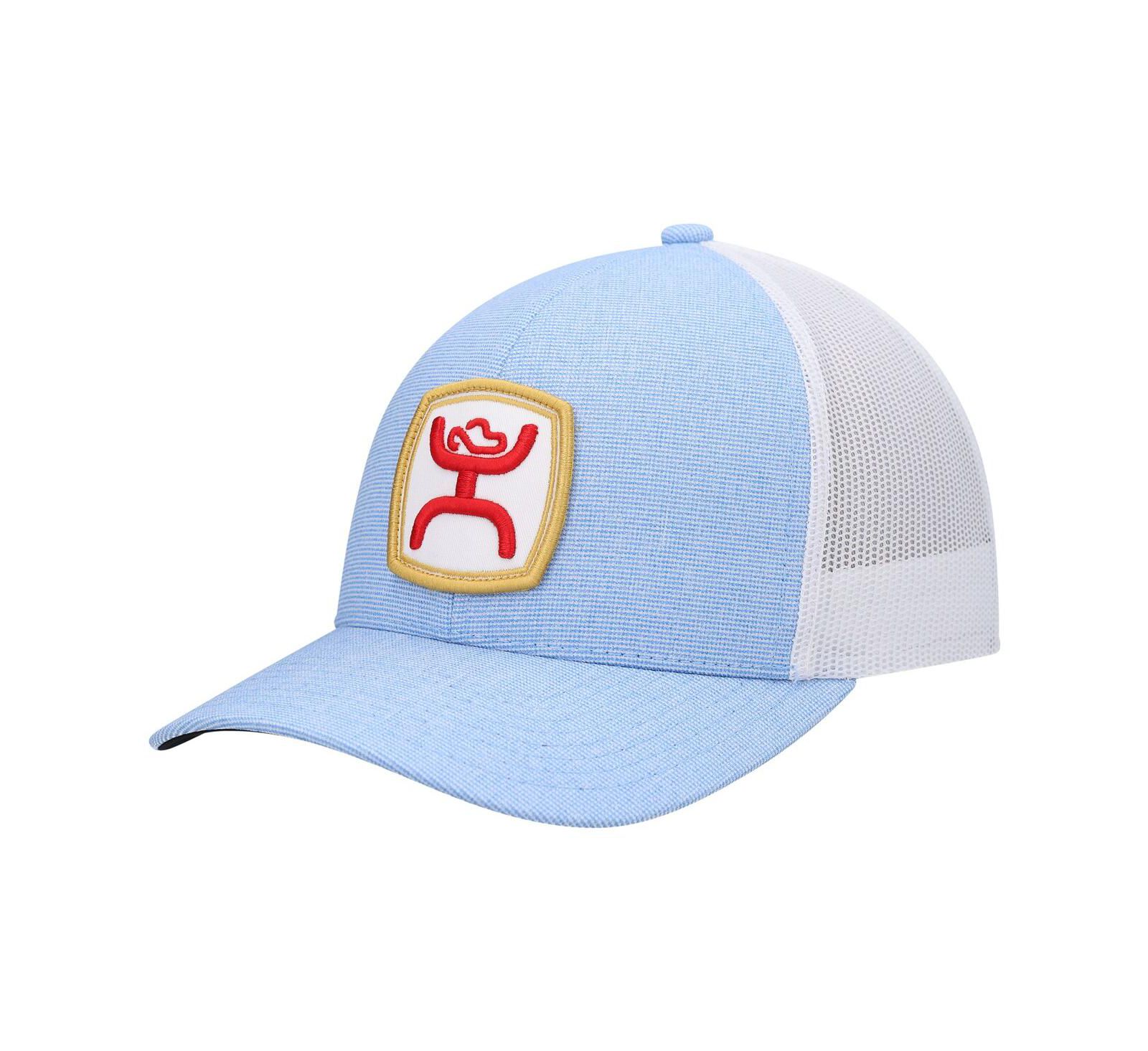 Мужская кепка Hooey Zenith Trucker Snapback, светло-голубая/белая