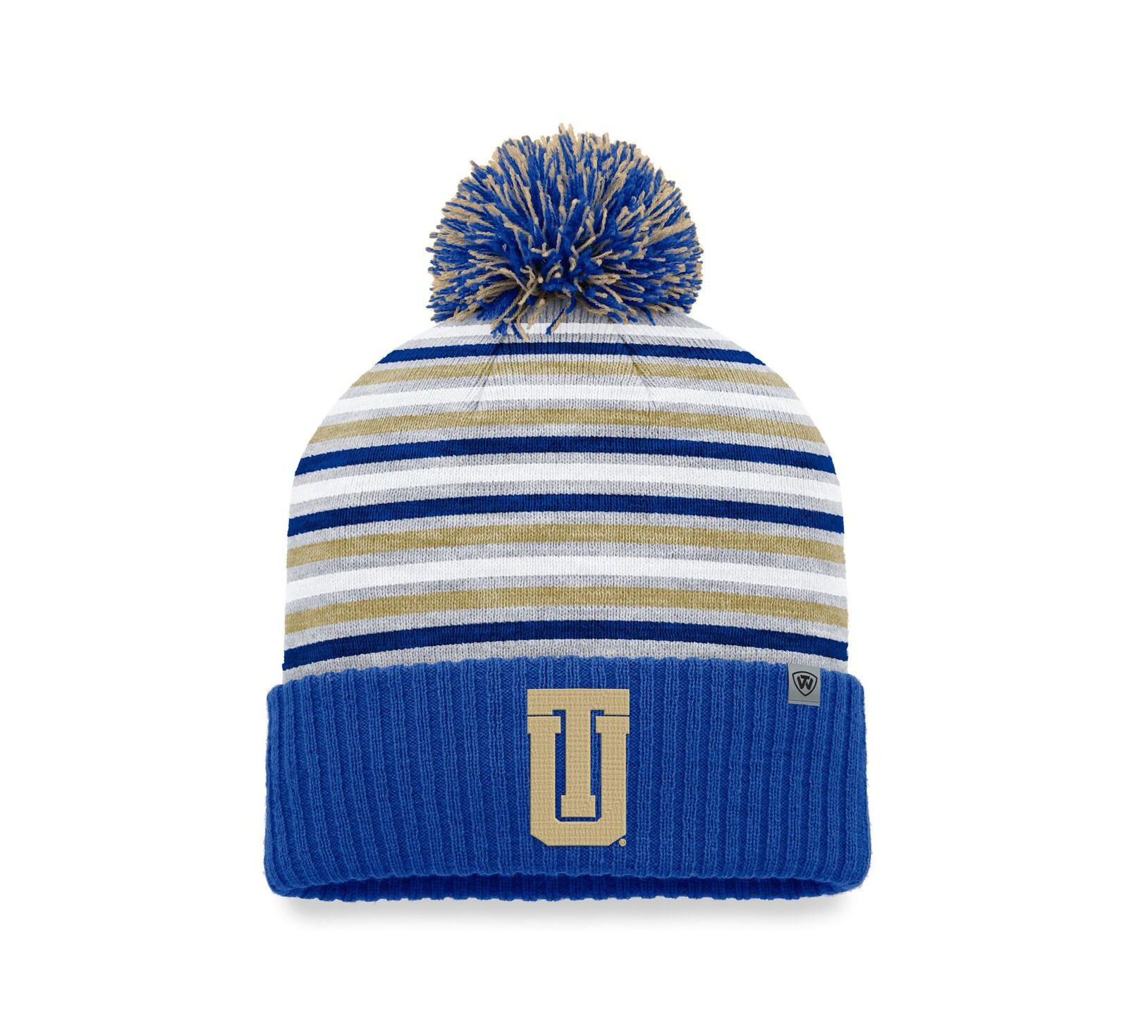 Top of the World Мужская вязаная шапка с помпоном Royal Tulsa Golden Hurricane Dash Cuffed