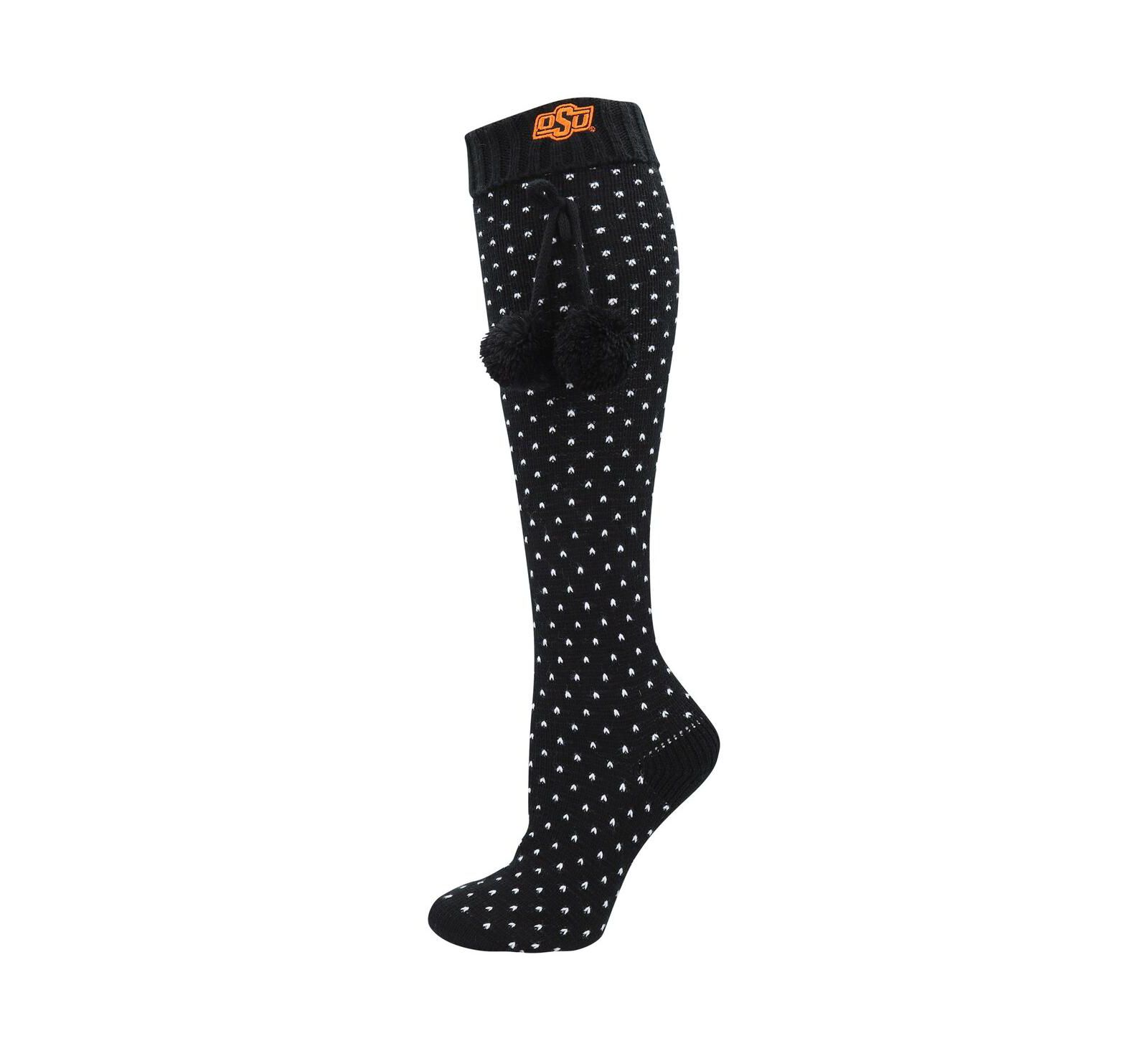 Женские носки ZooZatz Black Oklahoma State Cowboys Knee High