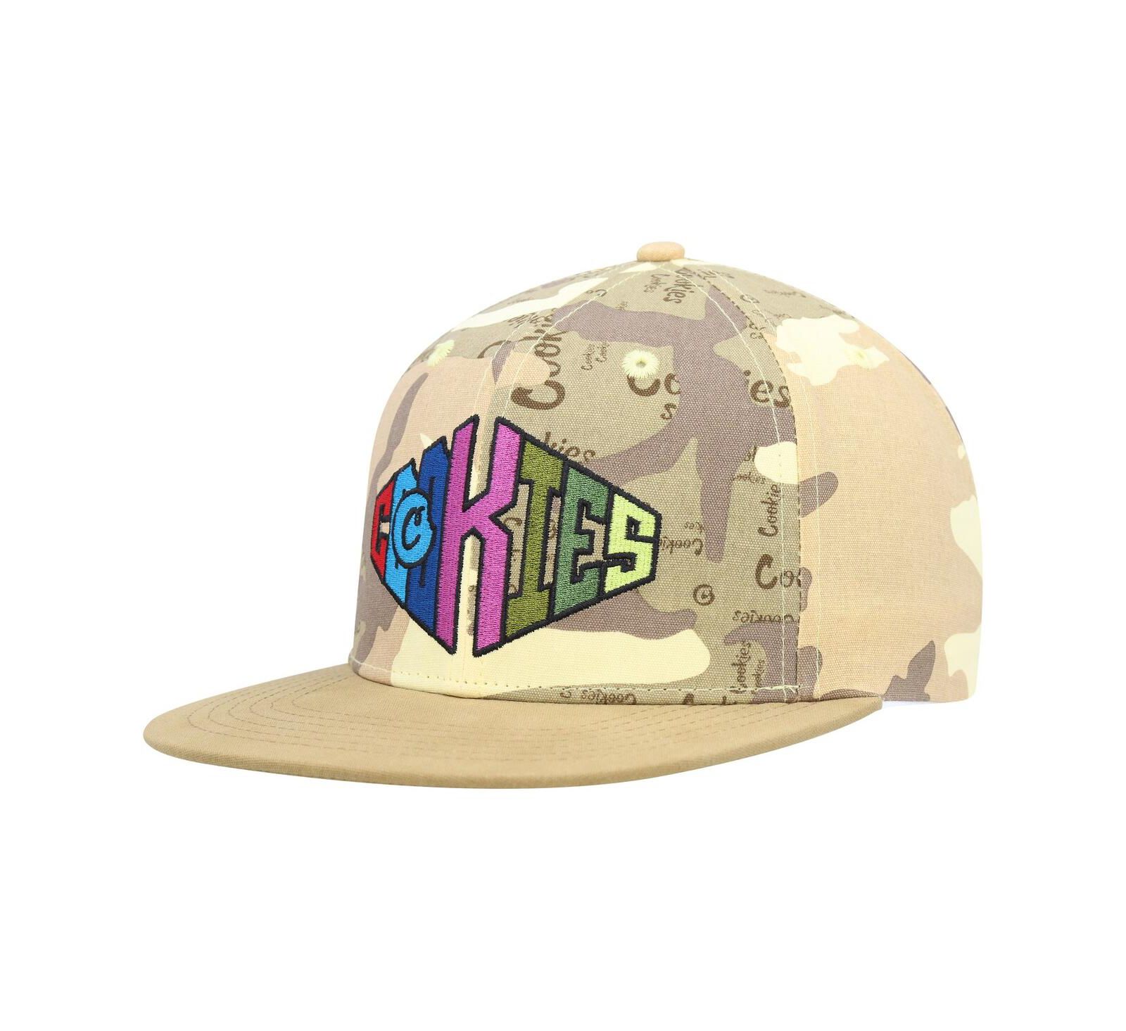 Cookies Мужская кепка snapback цвета tan с камуфляжем