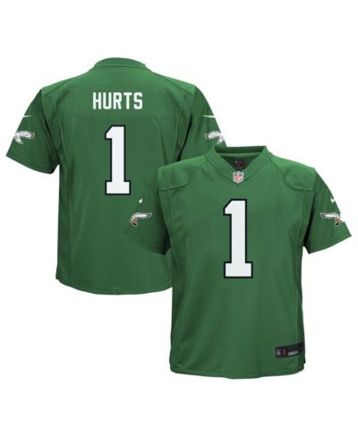 Детская джерси Nike Jalen Hurts Kelly Philadelphia Eagles Alternate Game