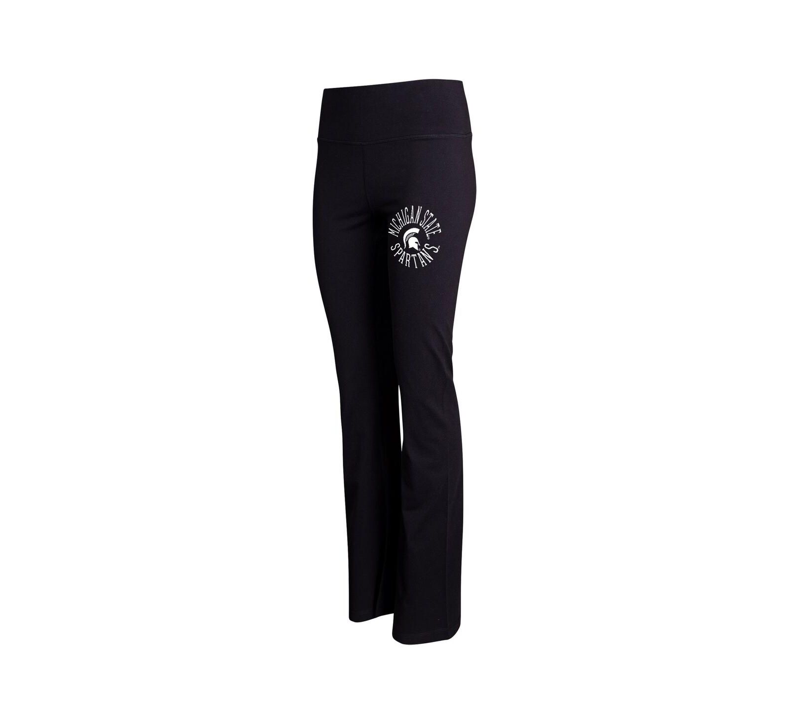 Women's Concepts Sport Black Michigan State Spartans Enclave Tri-Blend Flared Leggings