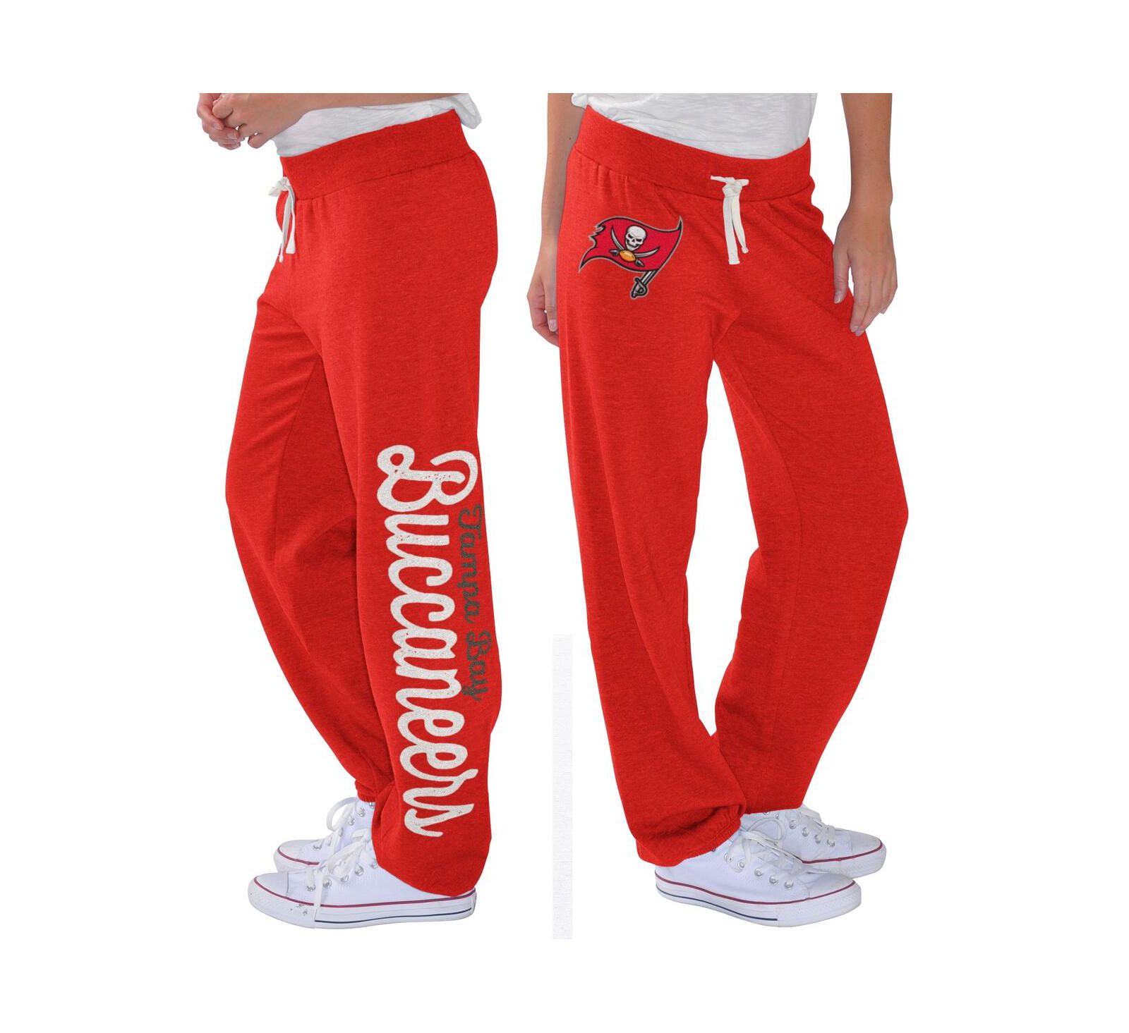 Women's G-III 4Her by Carl Banks Red Tampa Bay Buccaneers Scrimmage Fleece Pants