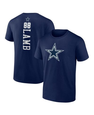 Men's Fanatics CeeDee Lamb Navy Dallas Cowboys Playmaker T-shirt