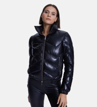 Женская модная куртка Furniq UK, Nappa Black