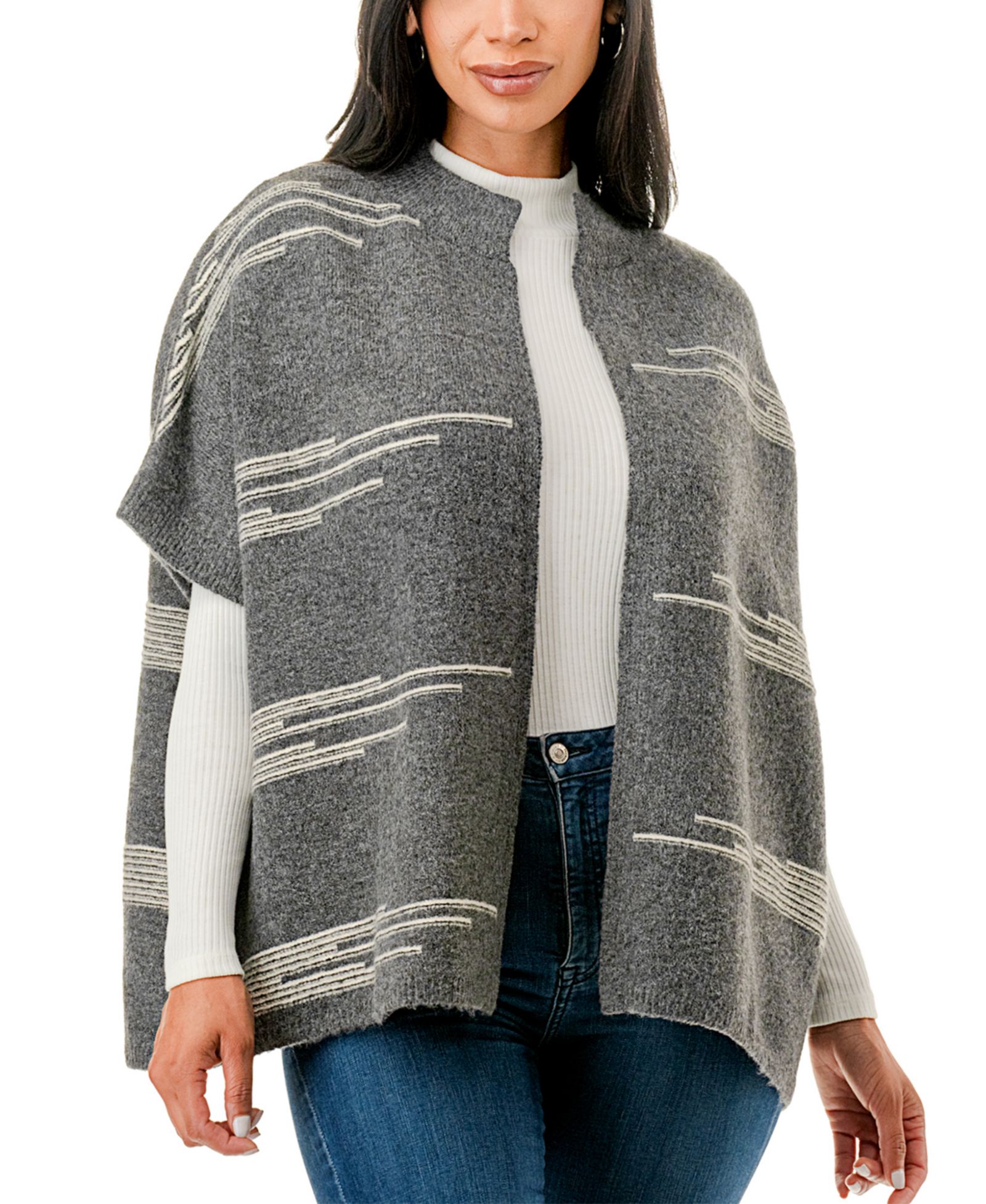 Marcus Adler Knit Stripe Topper Scarf