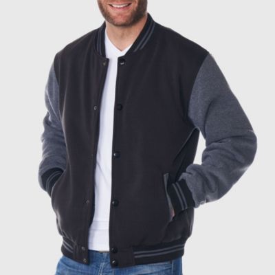 Alpine Swiss Men's Tyler Varsity Baseball Jacket Casual Letterman Bomber Jacket