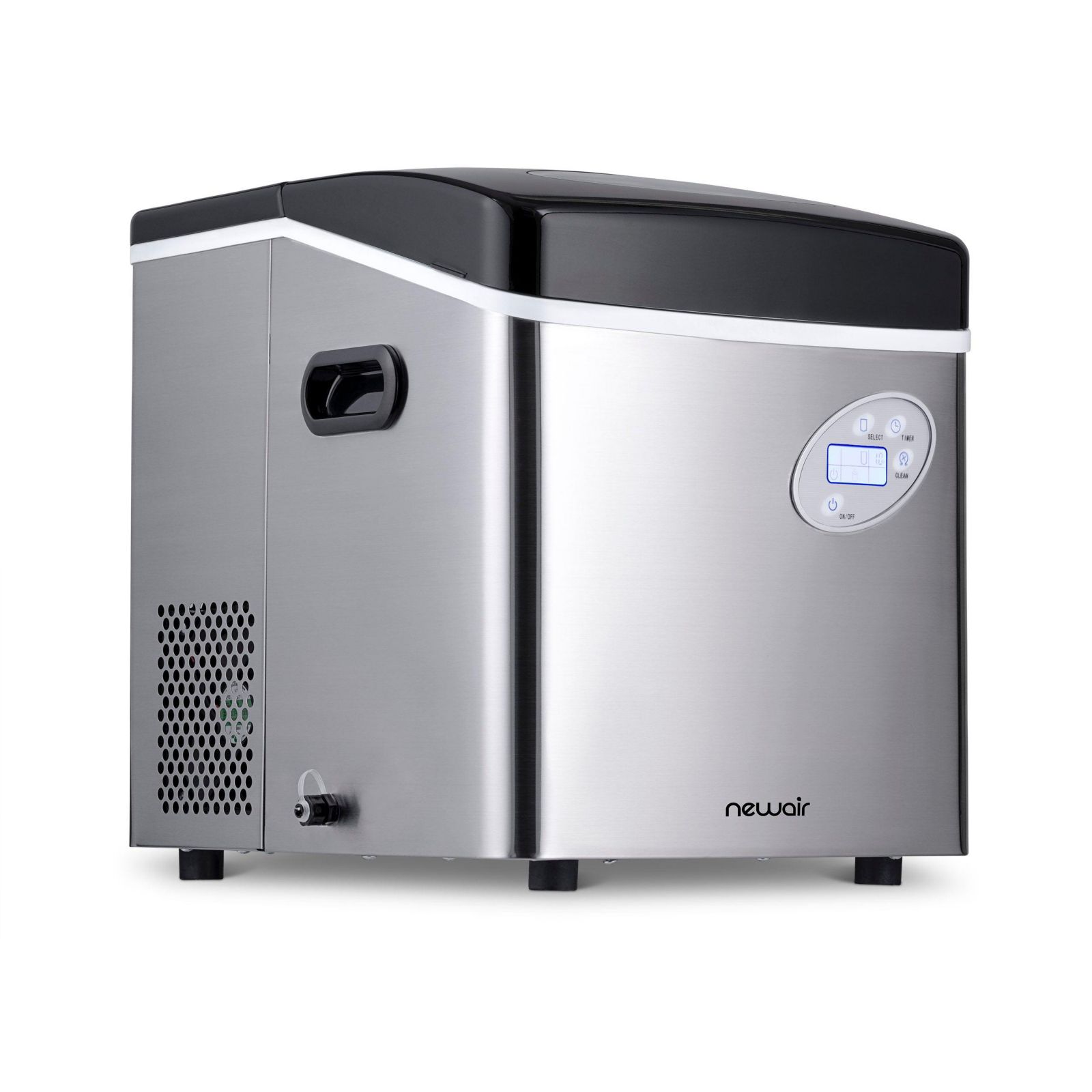 Newair Countertop Ice Maker. Bullet Ice, 50 lbs/day - Red