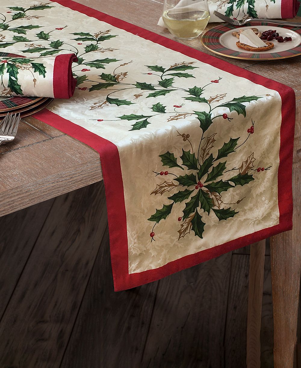 Lenox Holiday Дорожка на стол, 14'' x 90''