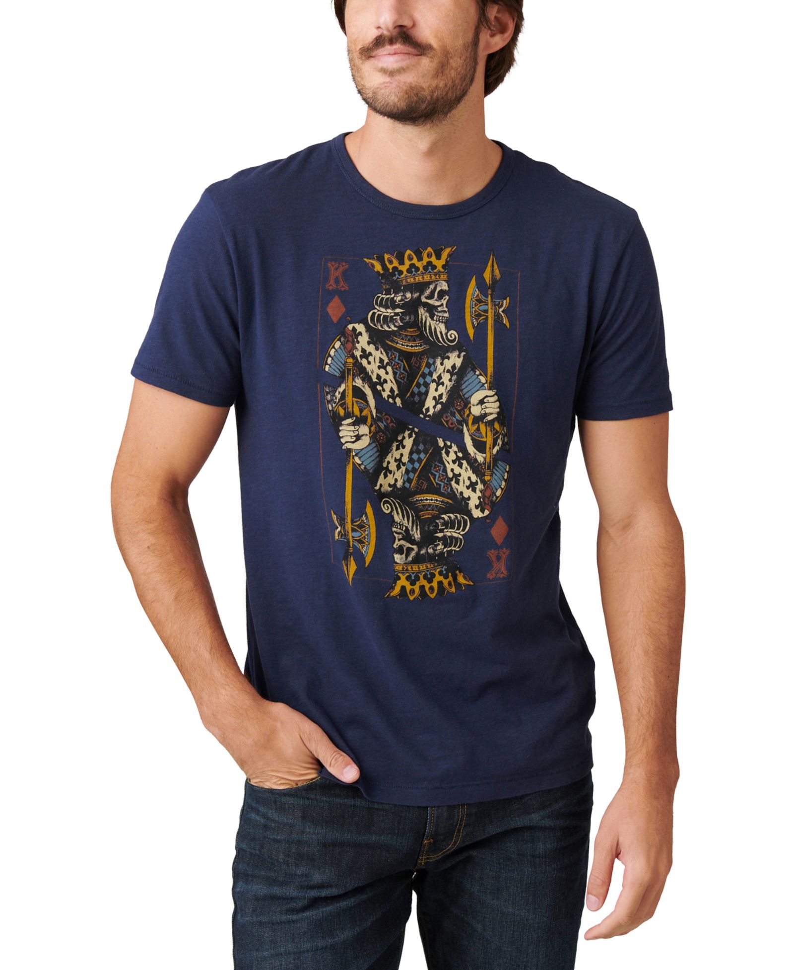Lucky Brand Men's King of Diamonds Short-Sleeve T-Shirt