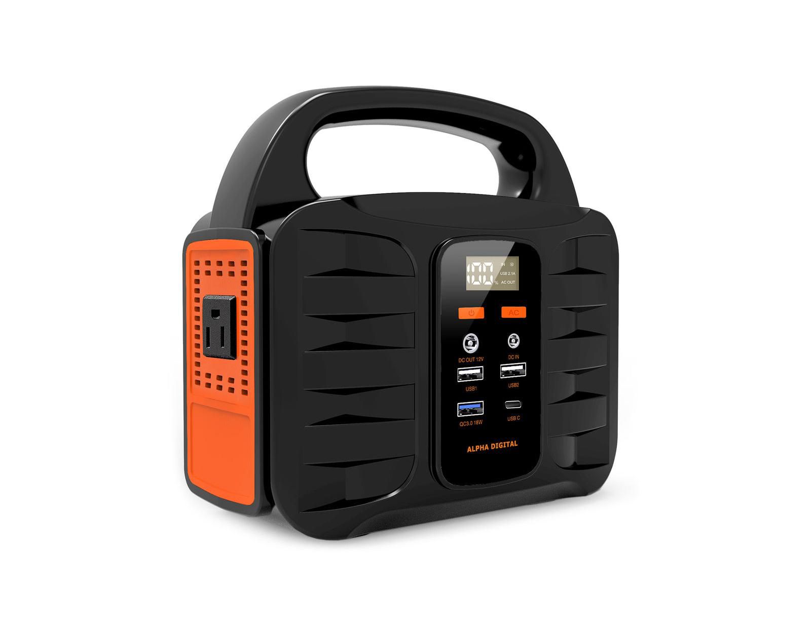 Alpha Digital Portable Power Station, 155Wh/42000mAh, Rechargeable Emergency Battery