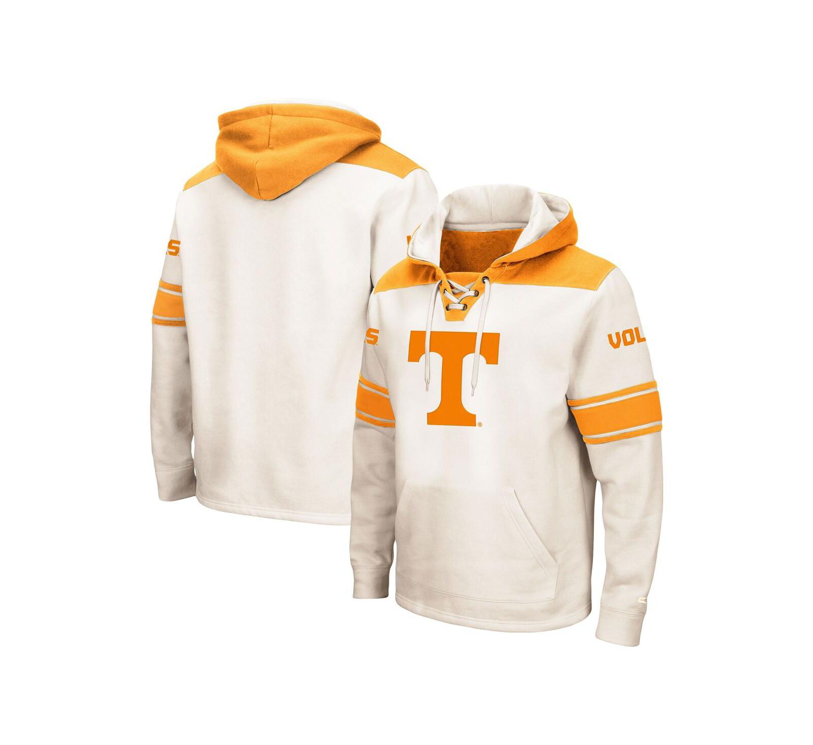 Мужское худи Colosseum Cream Tennessee Volunteers Big and Tall с шнуровкой