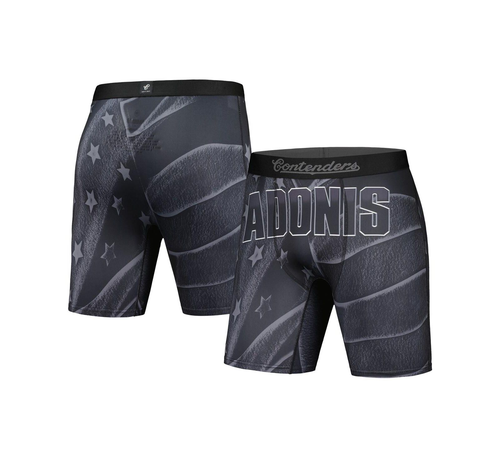 Men's Contenders Clothing Black Creed III Adonis Flag Boxer Briefs