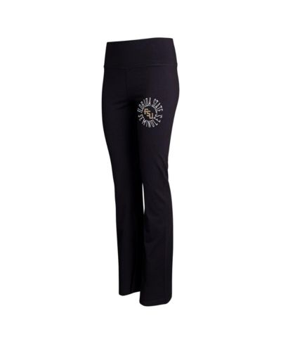 Женские леггинсы Concepts Sport Black Florida State Seminoles Enclave Tri-Blend с расклешенными штанинами