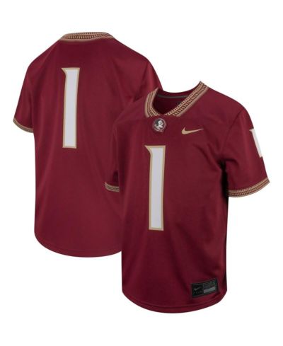 Детская джерси Nike #1 Garnet Florida State Seminoles Untouchable Football для мальчиков и девочек