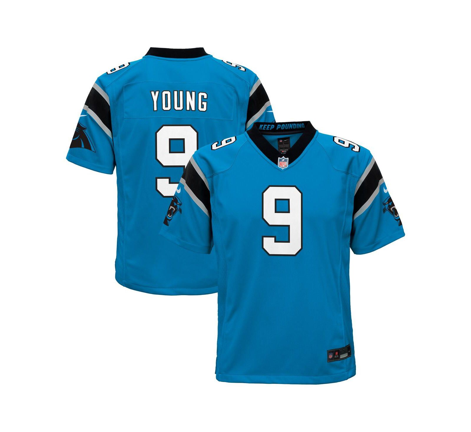 Детская джерси Nike Bryce Young Blue Carolina Panthers Game