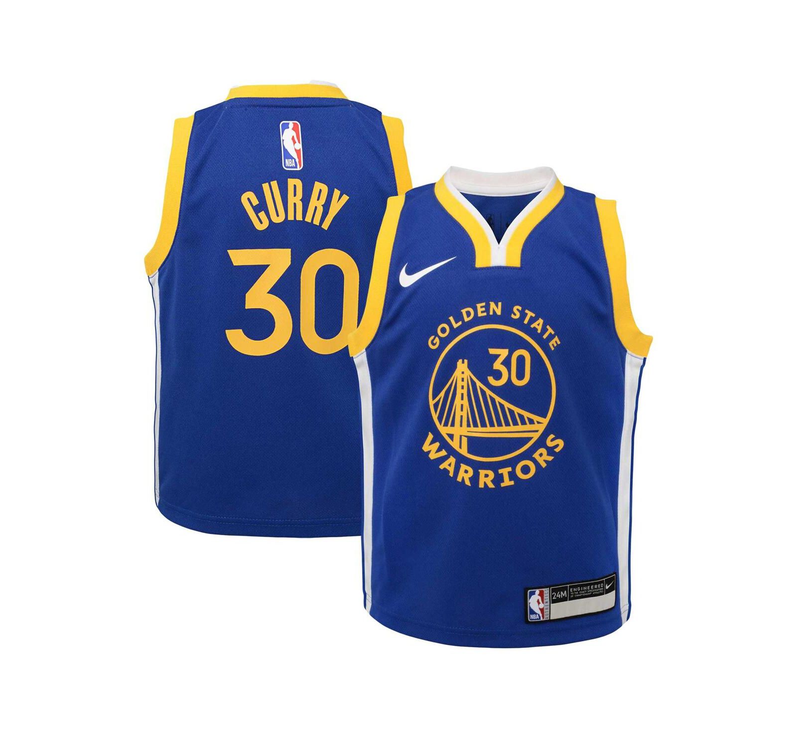 Детская джерси Nike Stephen Curry Royal Golden State Warriors Swingman Player - Icon Edition
